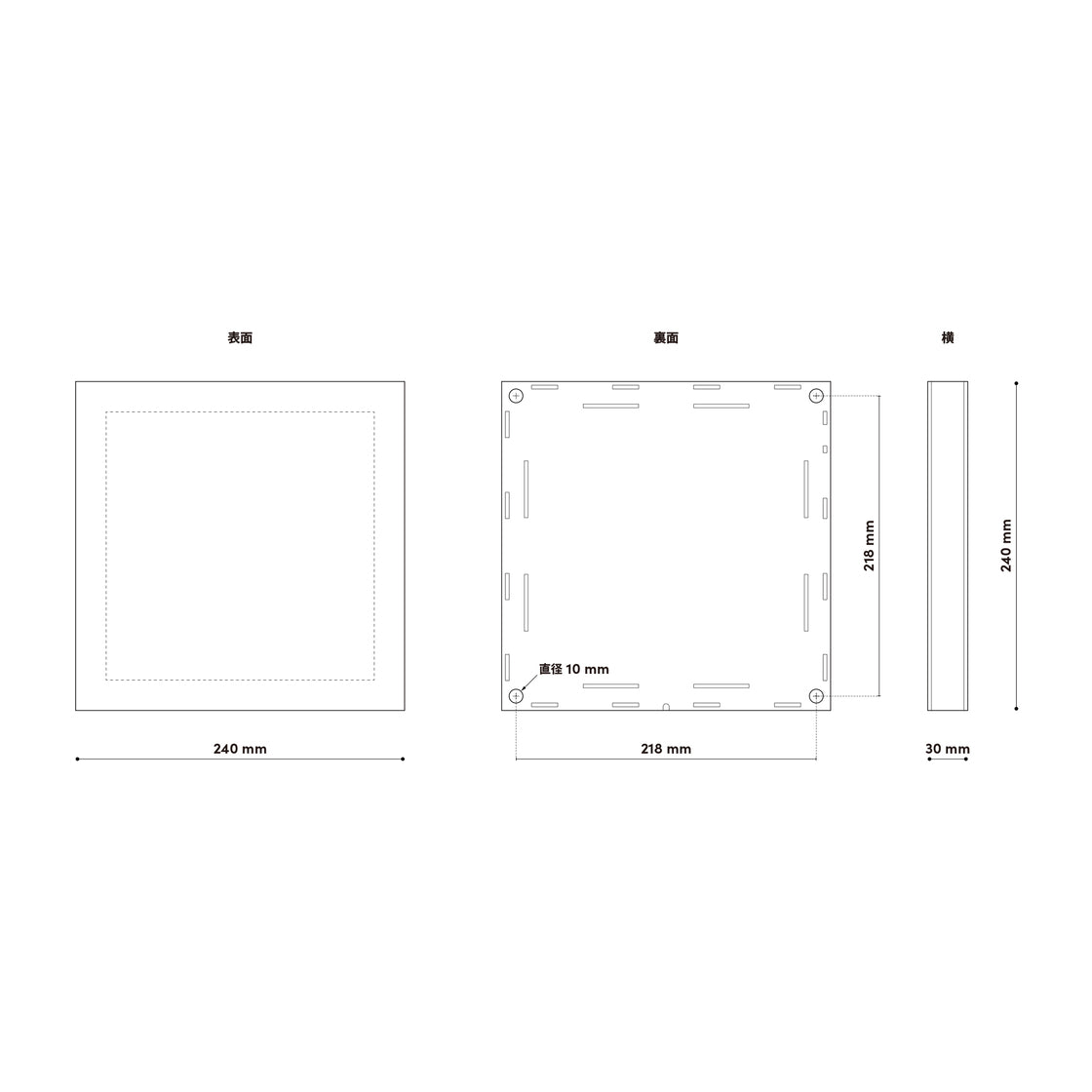 ウォール行灯 カスタムオーダー - 壁掛け型照明 Mサイズ