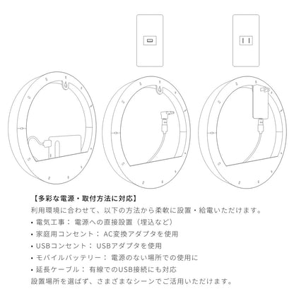 ウォール行灯 - 丸形タイプ - ドット - 壁掛け型照明
