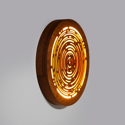 ウォール行灯 - 丸形タイプ - リップル - 壁掛け型照明